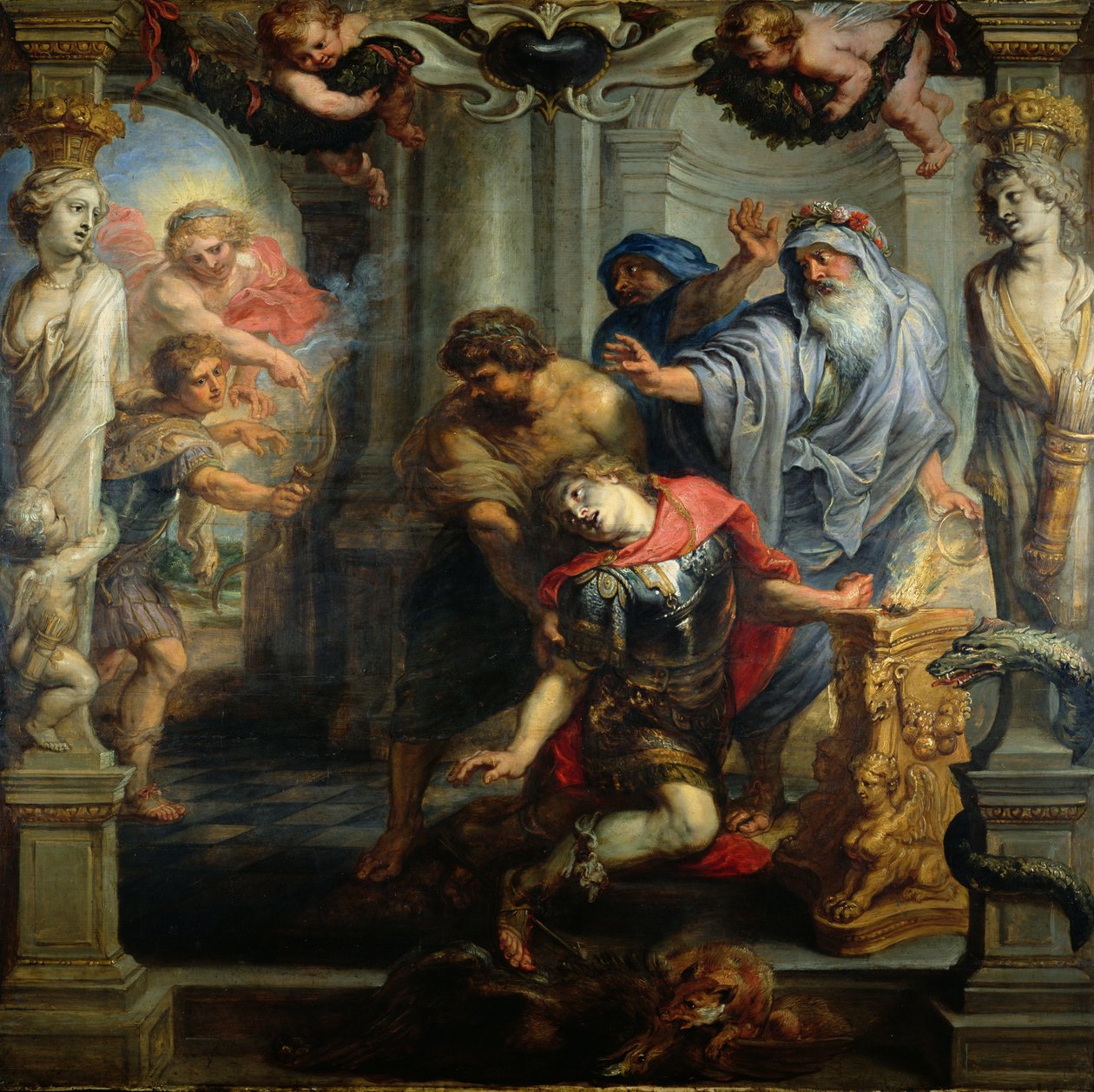 Smrt Achilla, počátek 30. let 17. století od Peter Paul Rubens