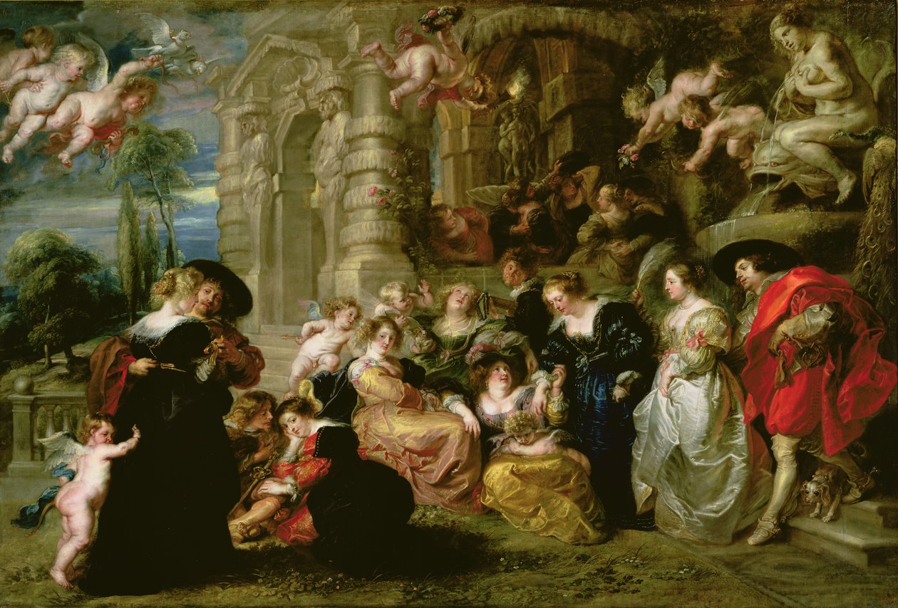 Zahrada lásky, kolem 1630-32 od Peter Paul Rubens