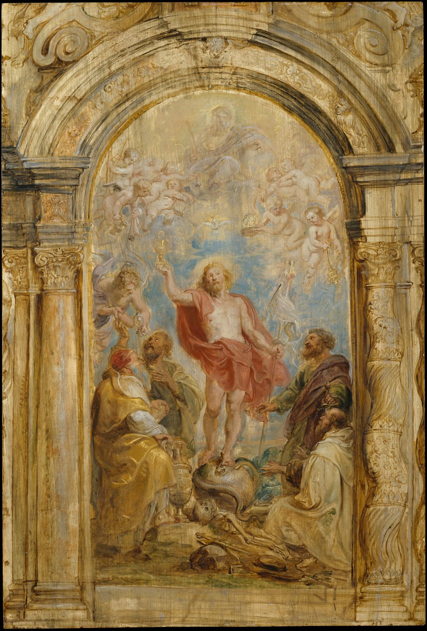 Oslava eucharistie, kolem 1630-32 od Peter Paul Rubens