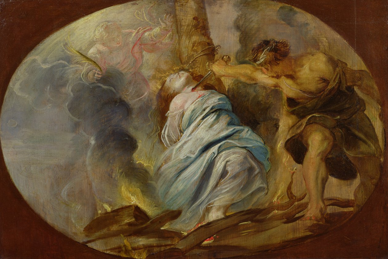 Umučení sv. Lucie, kolem roku 1620 od Peter Paul Rubens