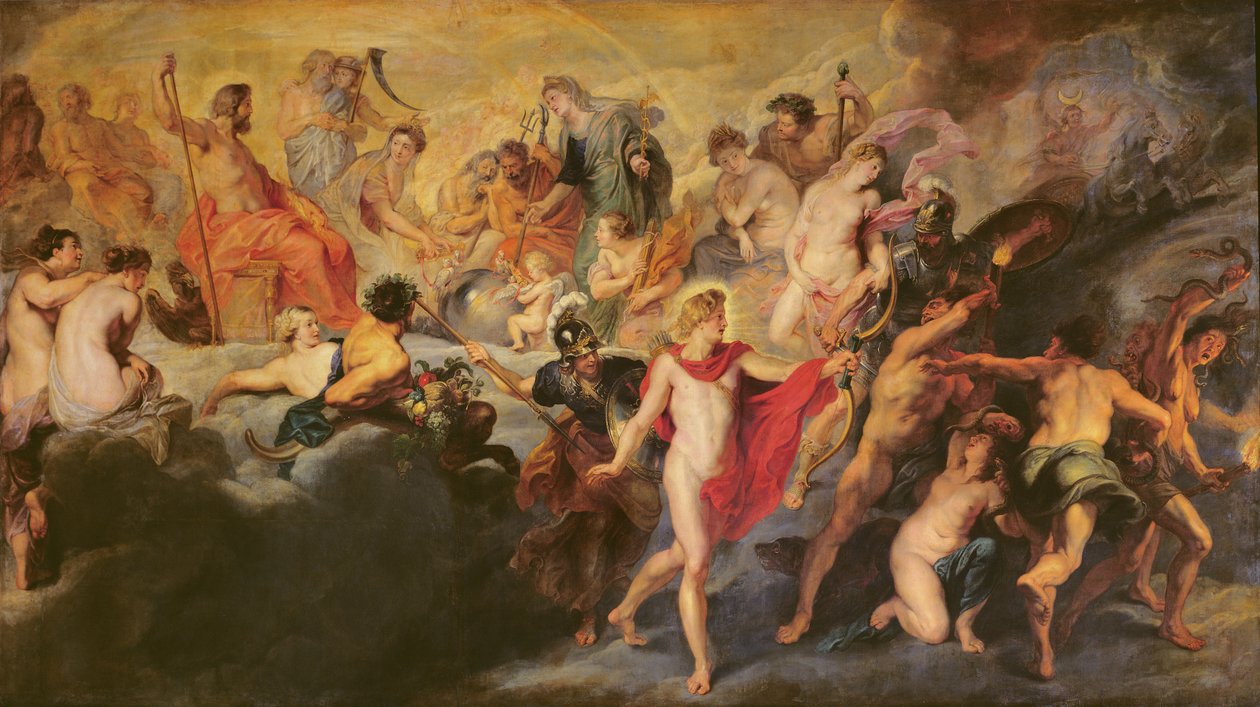 Medicejský cyklus: Rada bohů pro španělský sňatek, 1621-25 od Peter Paul Rubens