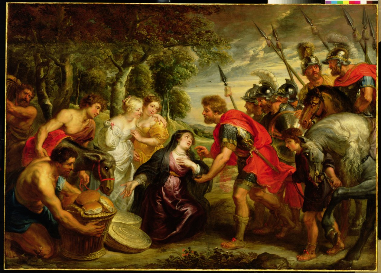 Setkání Davida a Abigail, 1625-28 od Peter Paul Rubens