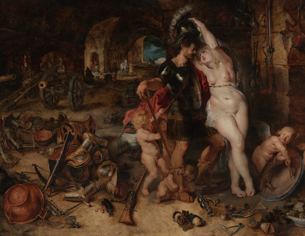 Návrat z války- Mars odzbrojen Venuší od Peter Paul Rubens
