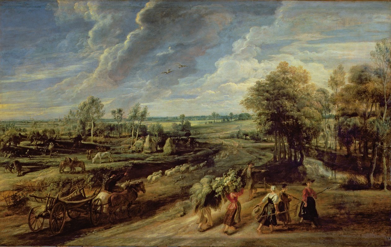 Návrat zemědělských dělníků z polí od Peter Paul Rubens