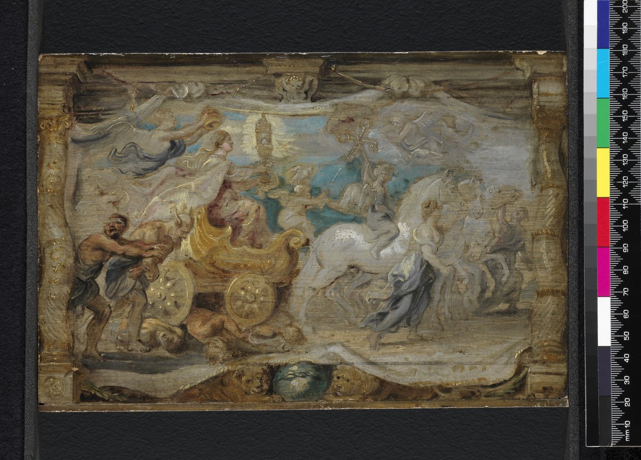 Triumf eucharistie nad nevědomostí a slepotou Ecclesia Triumphans během svaté eucharistie, kolem 1625-26 od Peter Paul Rubens