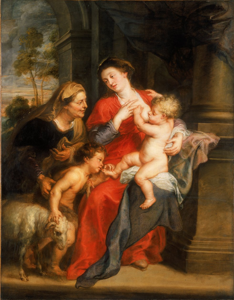 Panna a dítě se sv. Alžběty a Jana Křtitele od Peter Paul Rubens