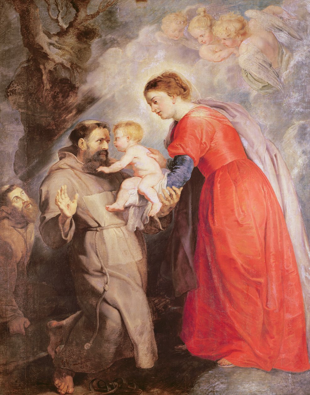 Panna Maria daruje Ježíška svatému Františkovi, 1618 od Peter Paul Rubens
