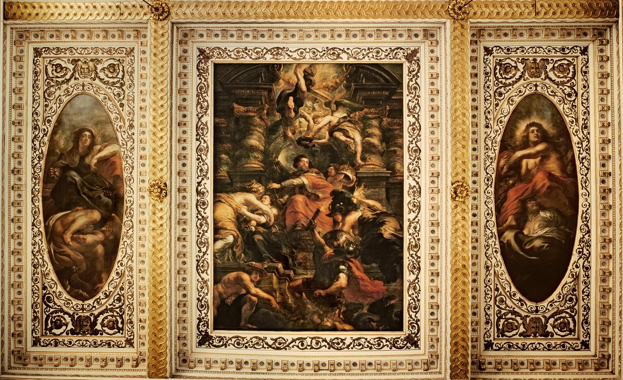 Strop ve Whitehallu: Mírová vláda krále Jakuba I. (1566-1625) 1632-34 od Peter Paul Rubens