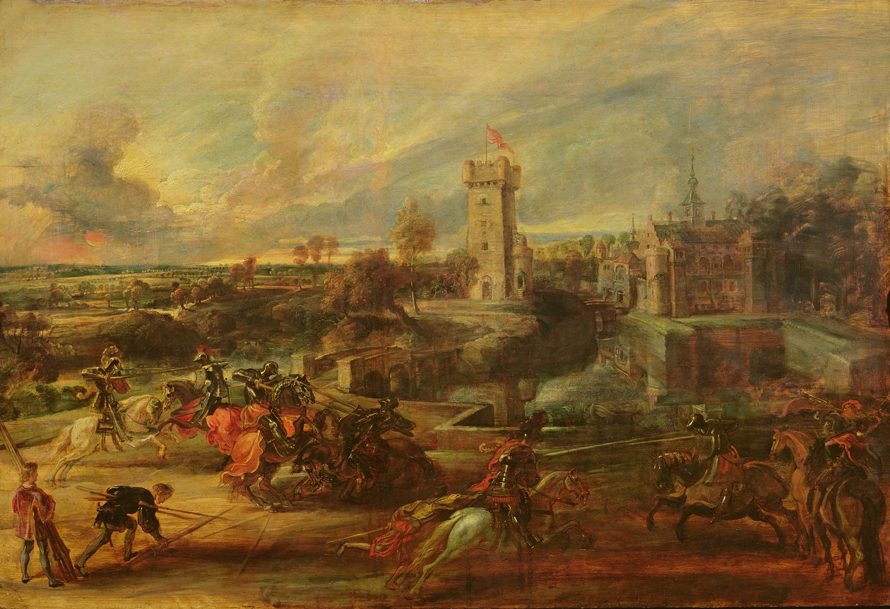 Turnaj u příkopu hradu Steen od Peter Paul Rubens