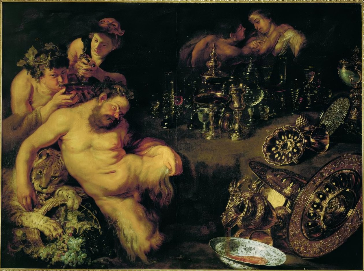 Opilý, spící satyr od Peter Paul Rubens
