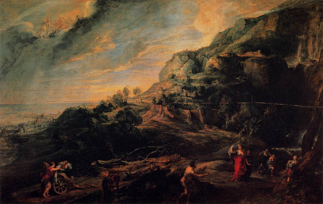 Ulysses a Nausicaa na ostrově Phaeacianů od Peter Paul Rubens