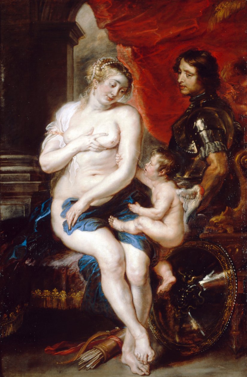 Venuše, Mars a Amor od Peter Paul Rubens