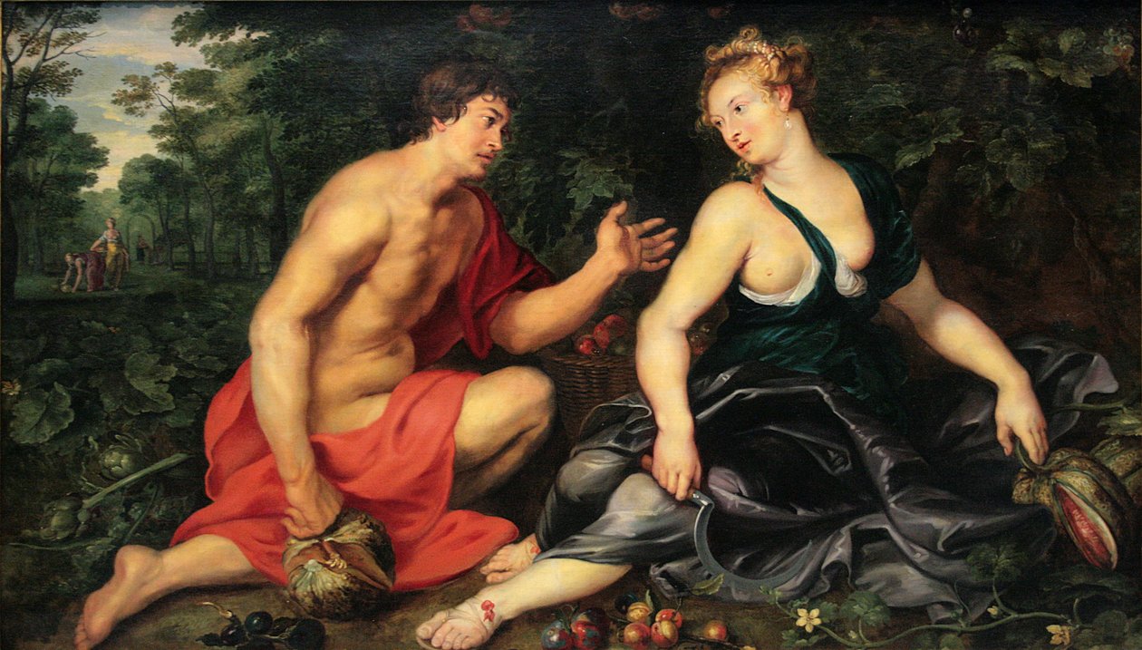 Vertumnus a Pomona od Peter Paul Rubens