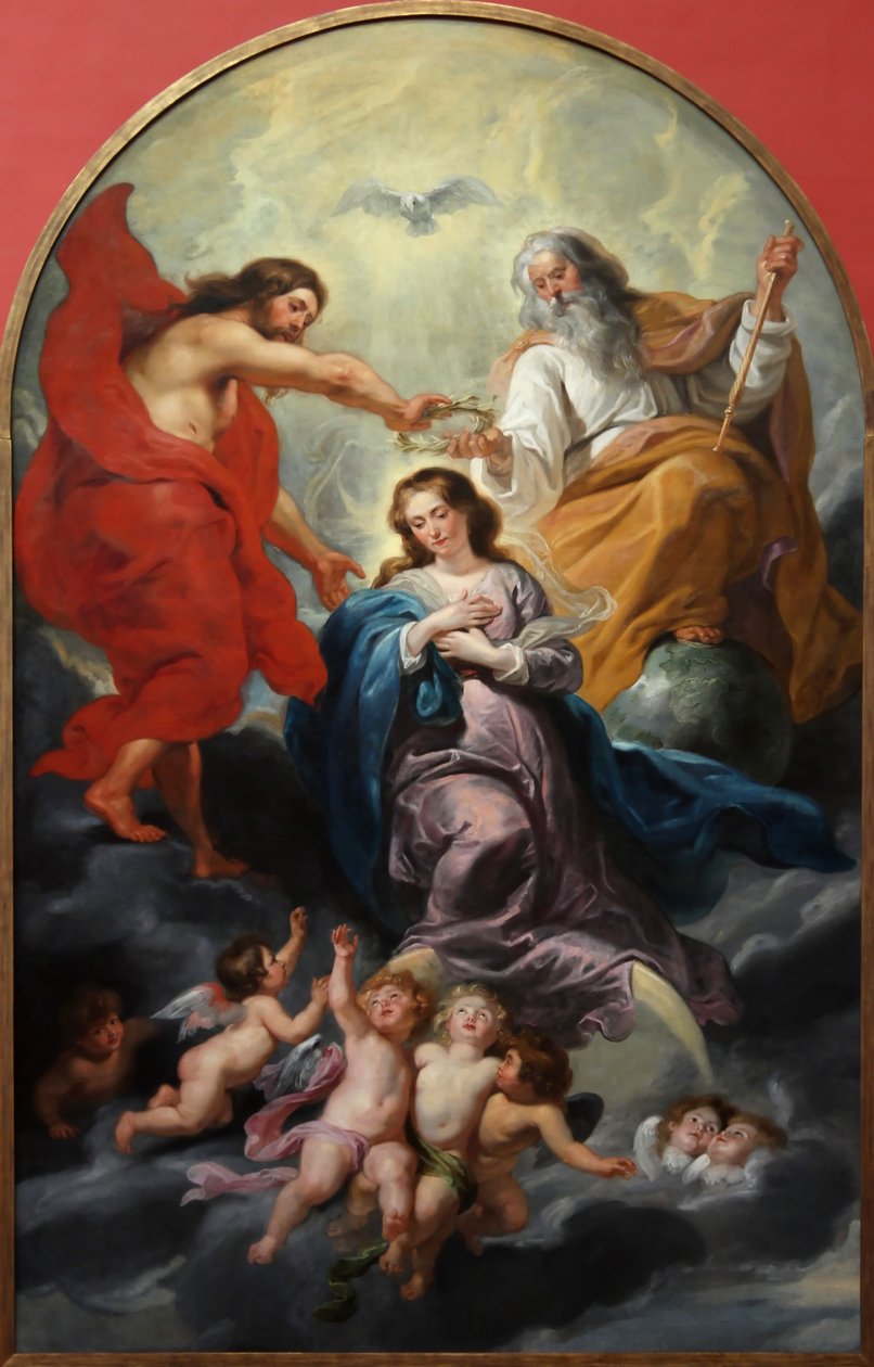 Korunovace Panny Marie od Peter Paul studio of Rubens
