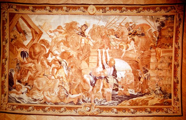 Bitva o Milvijský most od Peter Paul after Rubens