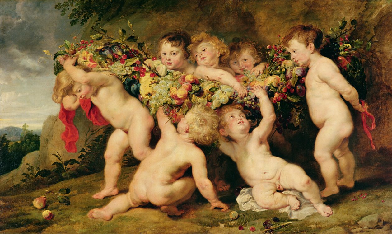 Věnec z ovoce, asi 1615-17 od Peter Paul Rubens