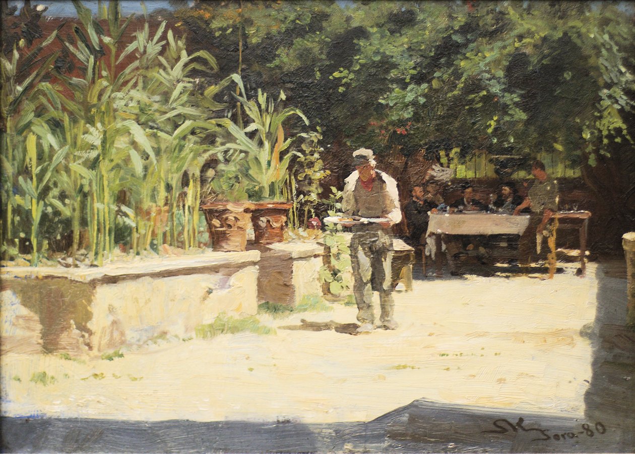 Haven i Albergo del Liri Sora od Peder Severin Krøyer