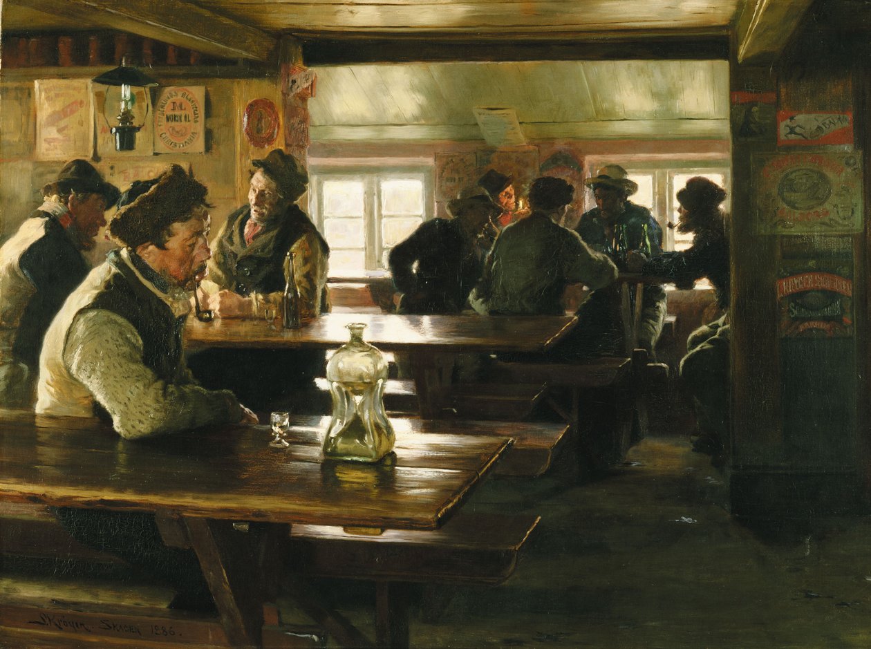 V taverně Merchant Winthers ve Skagenu od Peder Severin Krøyer