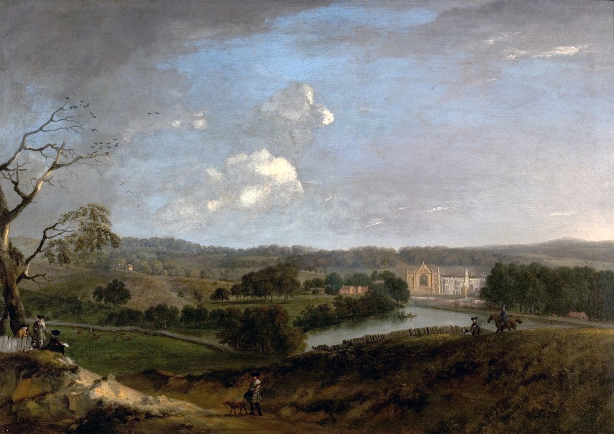 West View of Newstead Abbey, Nottinghamshire, 1726 od Peter Tillemans