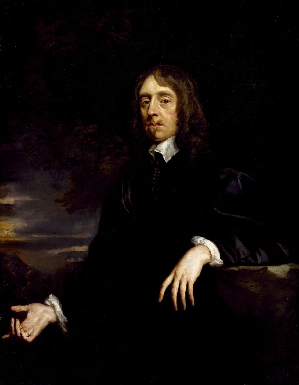 Portrét gentlemana, 1640-1650 od Peter Lely