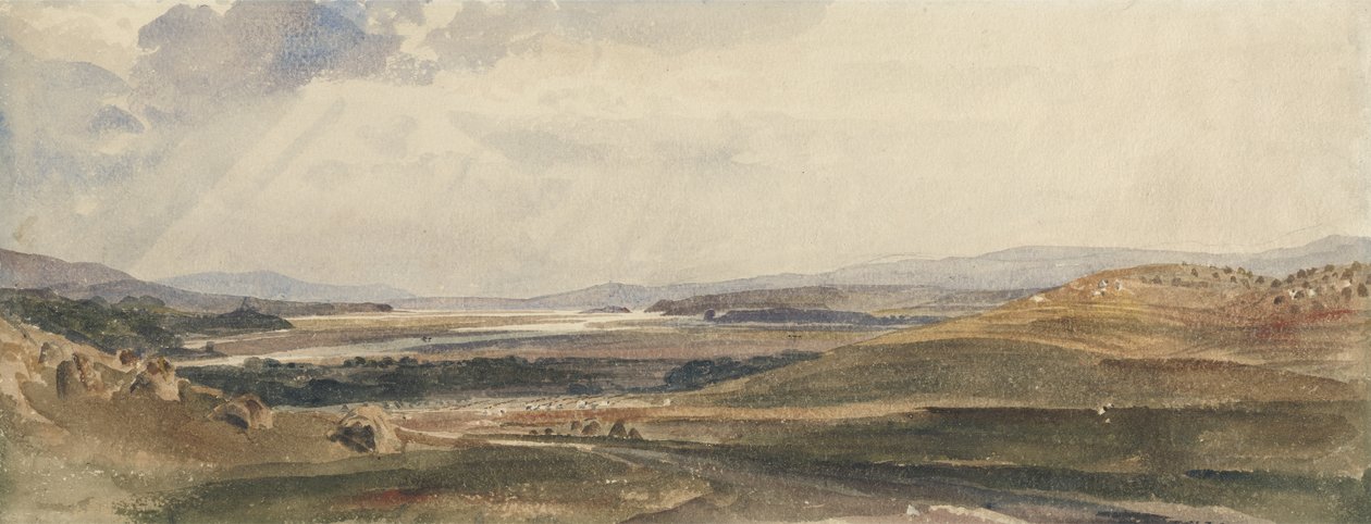 Harvest Time, Cumberland (wc nad grafitem na papíře) od Peter de Wint