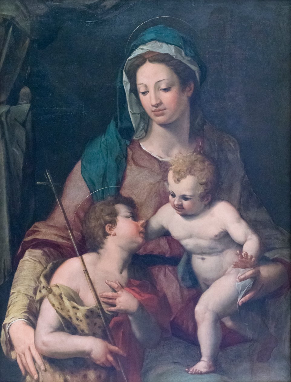 Madonna a dítě s mladým svatým Janem, před rokem 1585, Pieter de Witte (olej na panelu) od Peter (1548 1628) Candid
