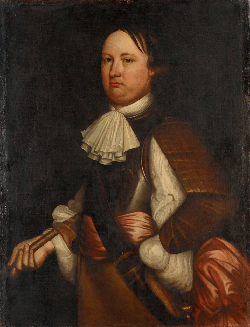 Portrét námořního důstojníka, cca 1665 (olejomalba) od Peter (after) Lely