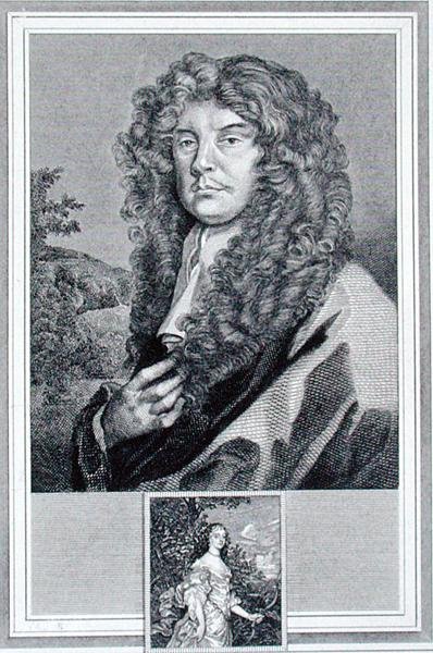 Autoportrét, ryl J. Corner (rytina) od Peter (after) Lely