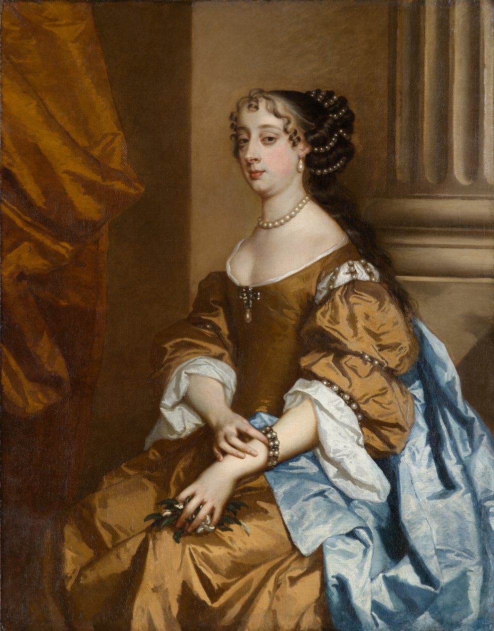 Barbara Villiers, pozdější vévodkyně z Clevelandu (1640-1709), cca 1662-1665 (olej na plátně) od Peter (and studio) Lely