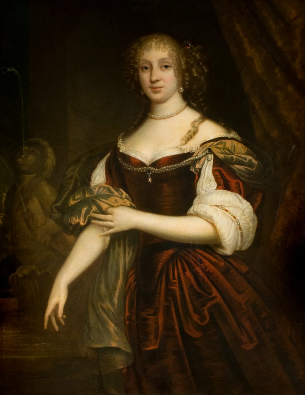 Portrét dámy od Peter (manner of) Lely