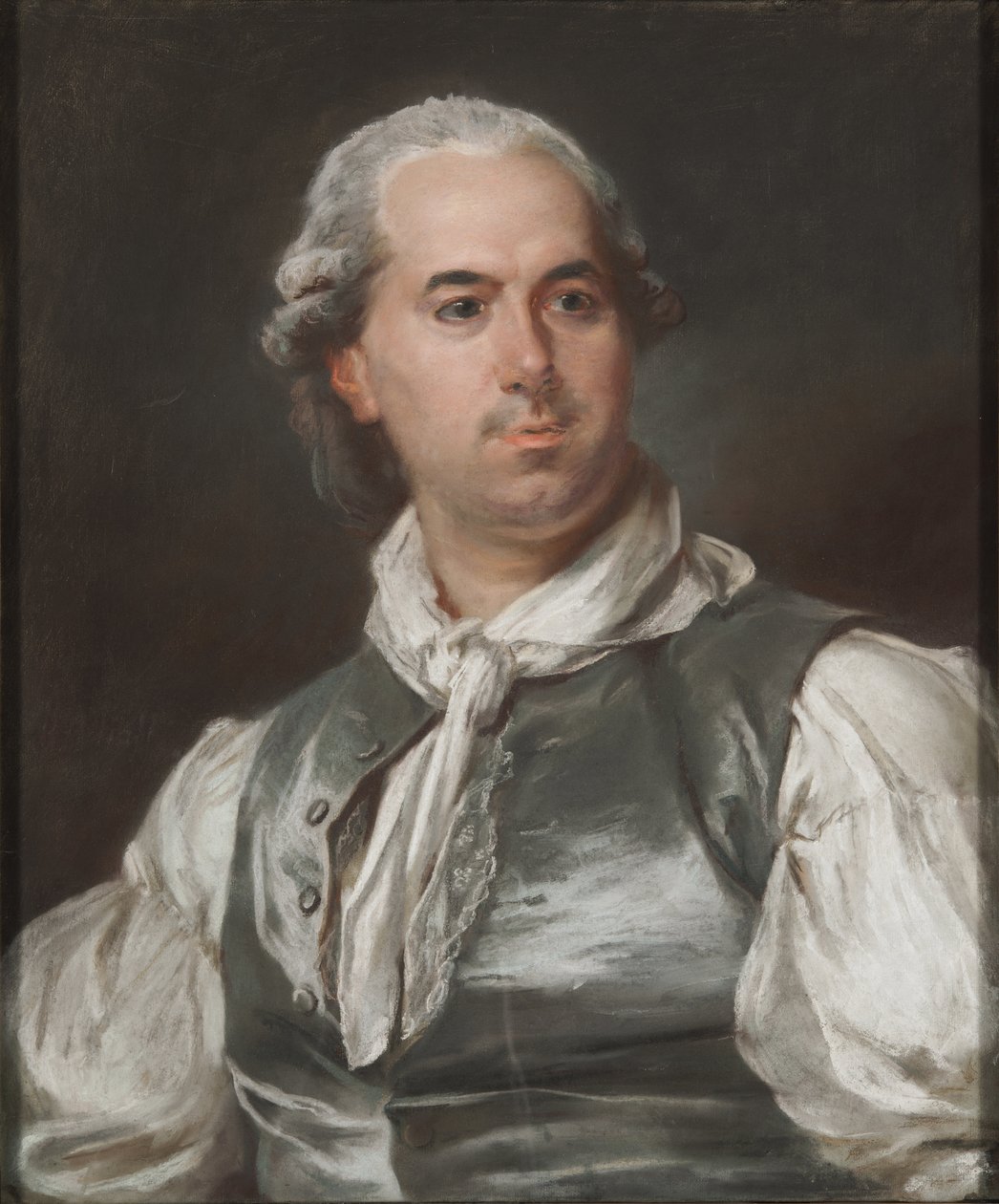 Portrét Huberta Roberta (1733-1808), Hall, Peter Adolf (Pierre Adolphe) (1739-1793). Kvaš na papíře. Rozměr: 63,5 x 52,5 cm. Národní muzeum Stockholm od Peter Adolf Hall