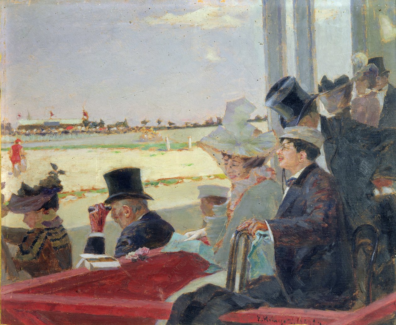 Dostihy, 1902 (olej na dřevě) od Peter Alexandrovich Nilus