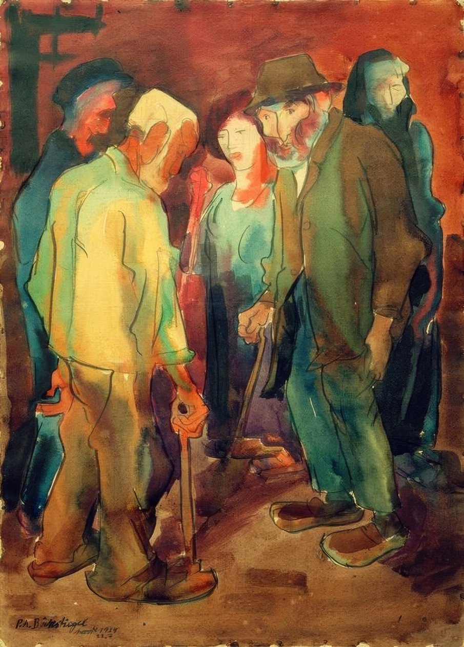 Farmáři v Arrode od Peter August Böckstiegel