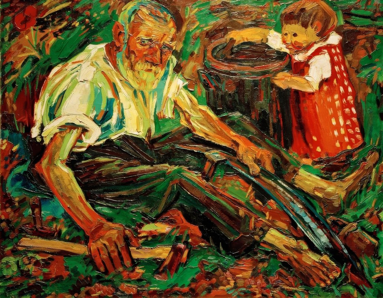 Kosa (můj otec) od Peter August Böckstiegel
