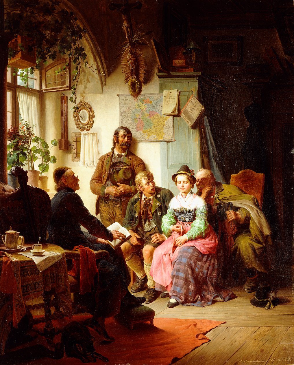 Pokyny k manželství, 1866 od Peter Baumgartner