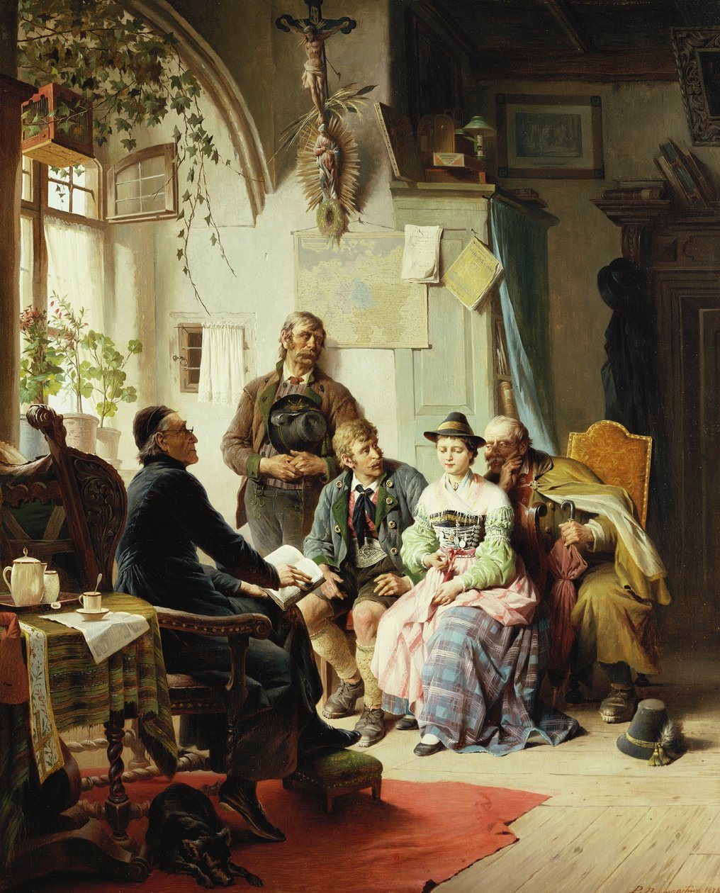 Pokyny k manželství, 1878 od Peter Baumgartner