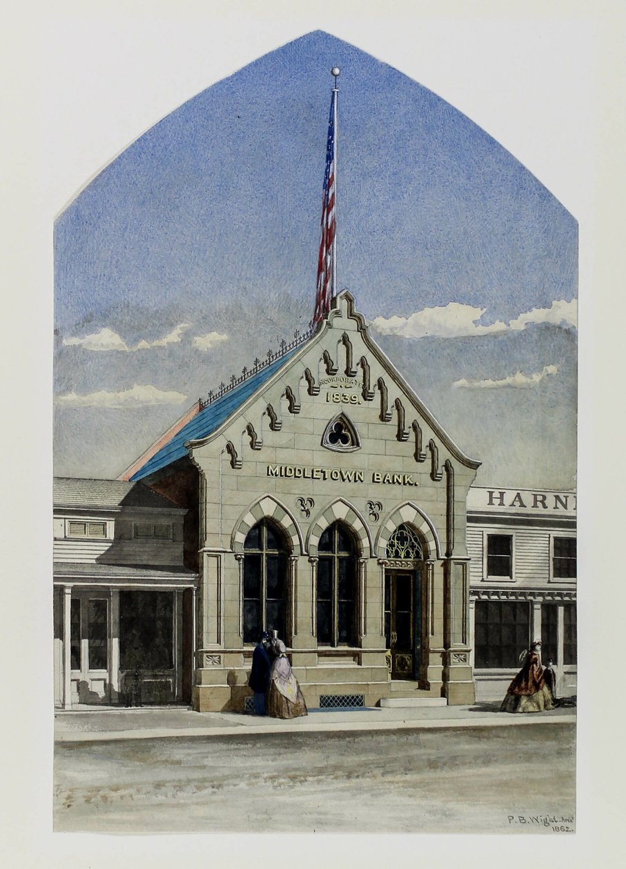 Middletown Bank, New York, Perspektivní od Peter Bonnett Wight