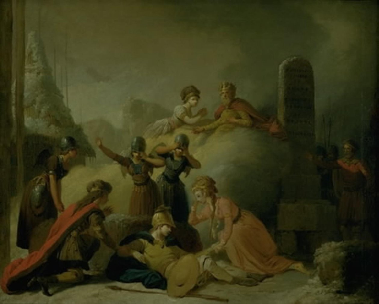 Závěrečná scéna Johannese Ewalda "The Death of Balder" od Peter Cramer