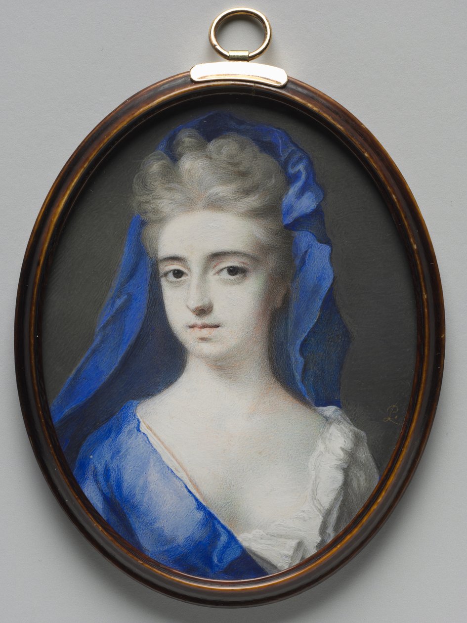 Portrét ženy v modrém, c. 1700. od Peter Cross