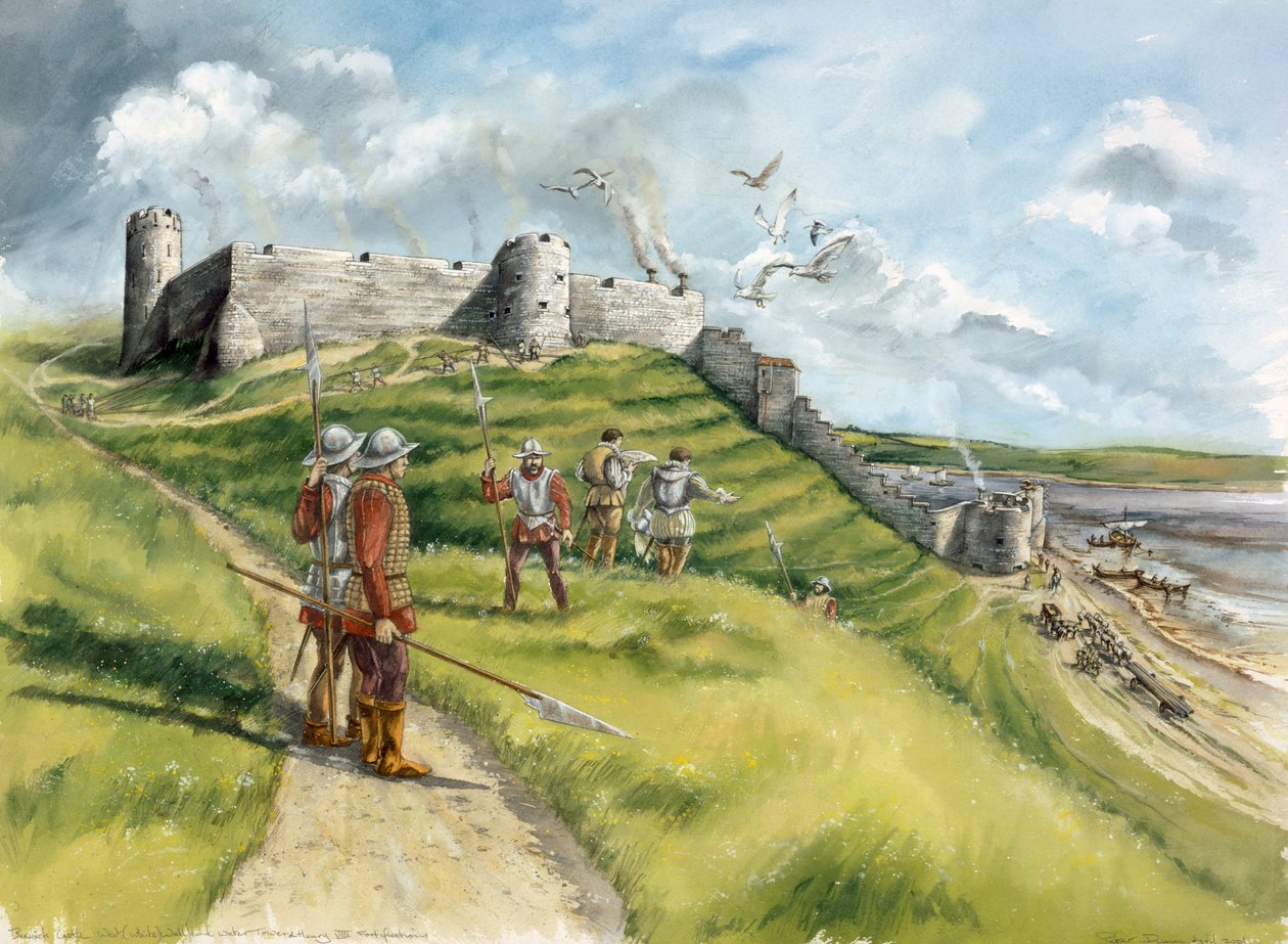 Hrad Berwick, 16. století, c1990-2010 od Peter Dunn
