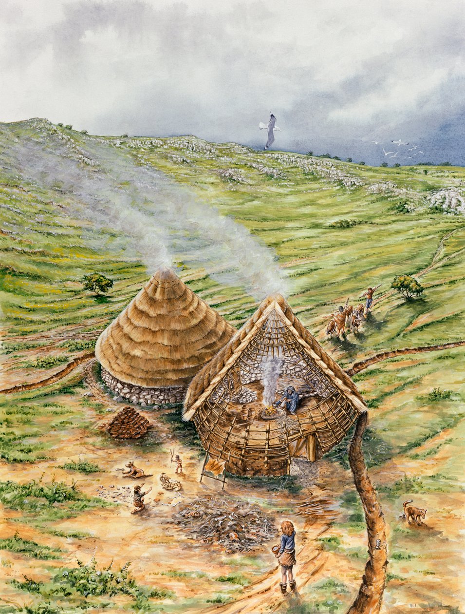 Brean Down, c3200-600 př.nl, c1990-2010 od Peter Dunn
