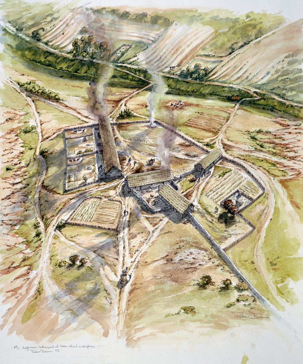 Greenshiel, Lindisfarne, Holy Island, Northumberland, 9. století 1993-2005 od Peter Dunn