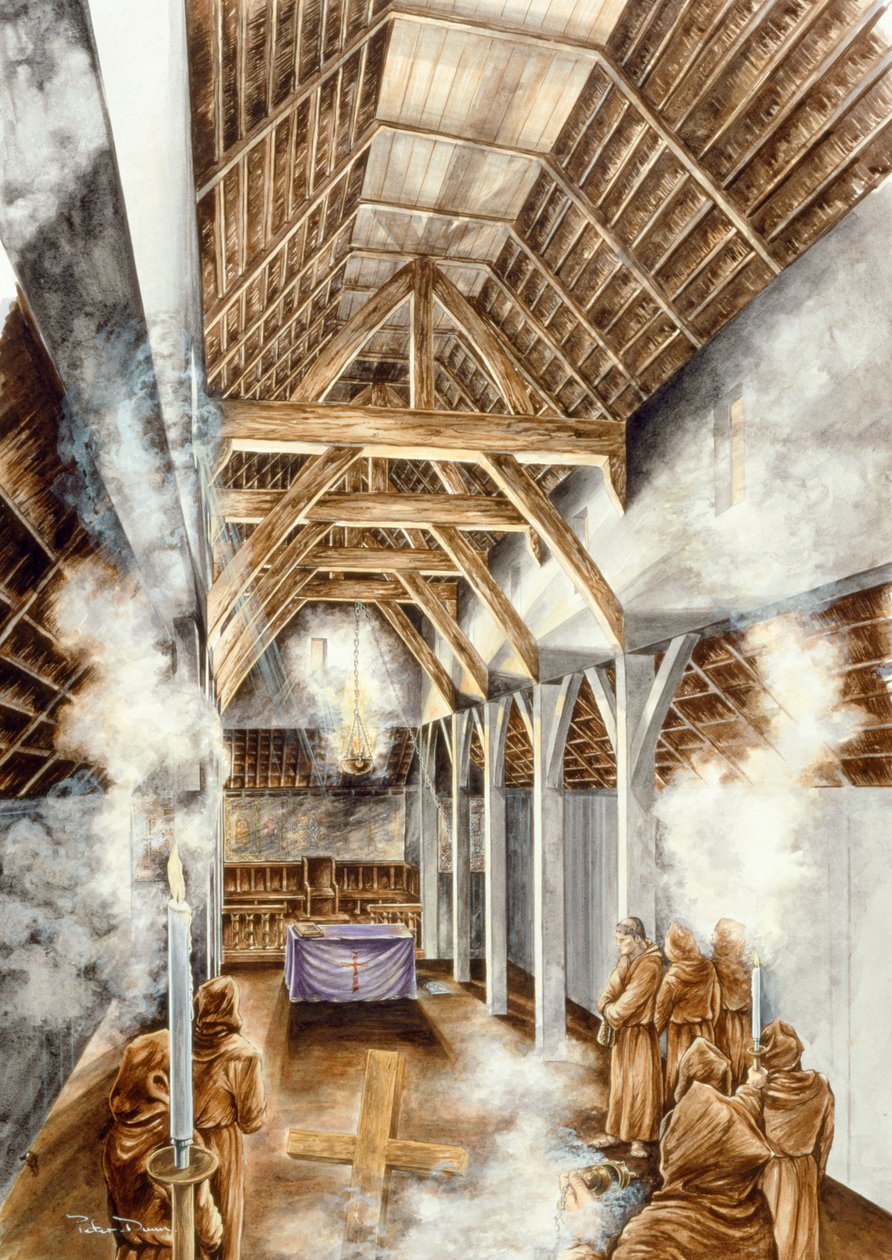 Lindisfarne Priory, c652AD, c1990-2010 od Peter Dunn