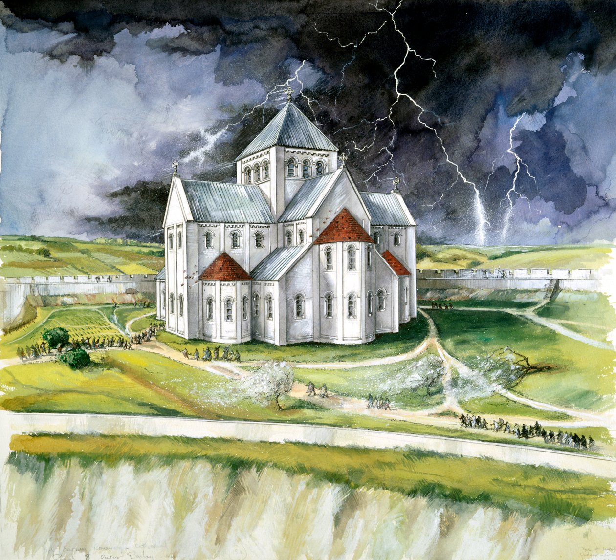 Starý Sarum, 1092, c1990-2010 od Peter Dunn