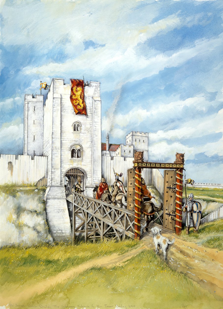 Starý Sarum, 1140, c1990-2010 od Peter Dunn