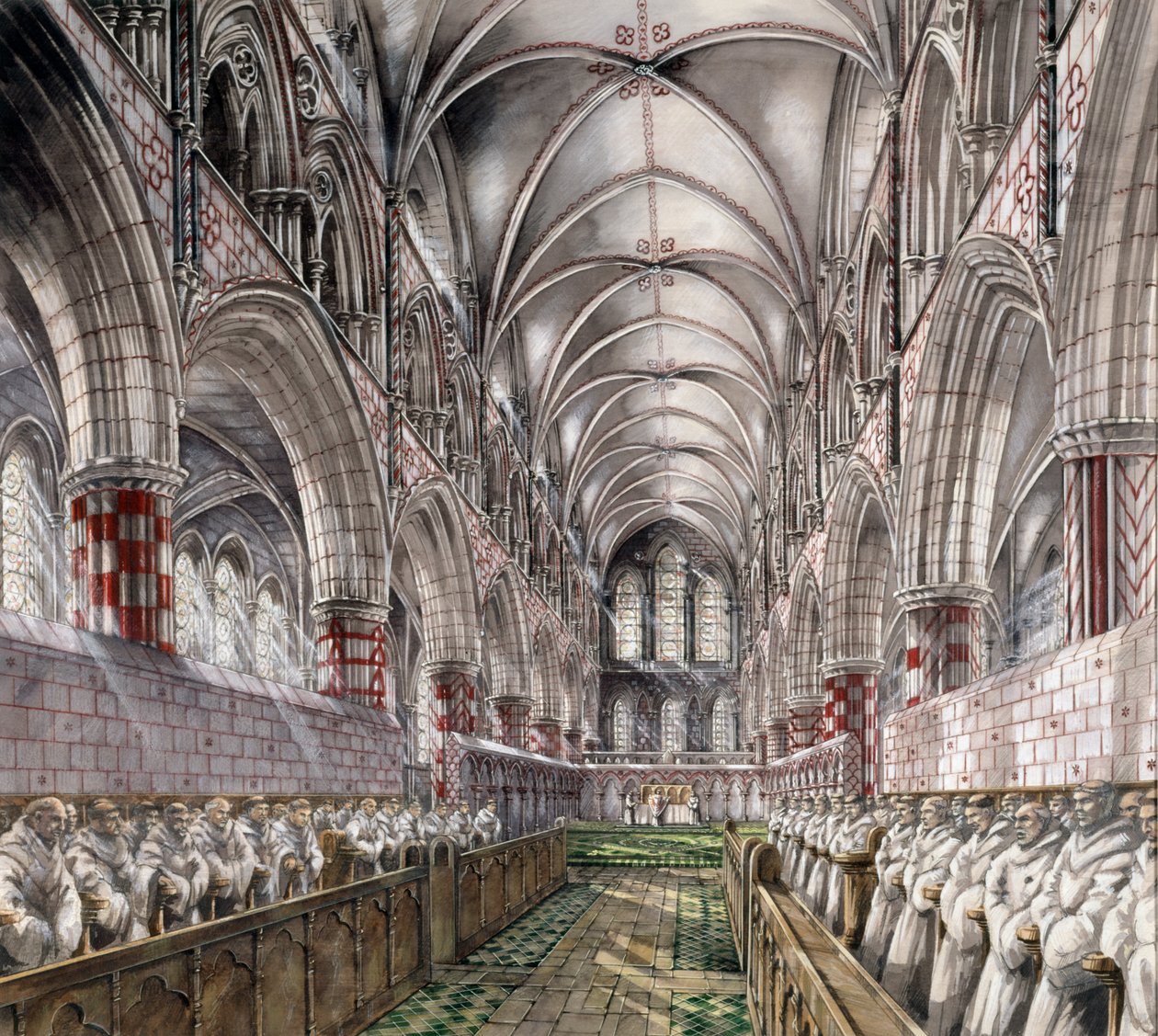 Opatství Rievaulx, 13. století, c1990-2010 od Peter Dunn