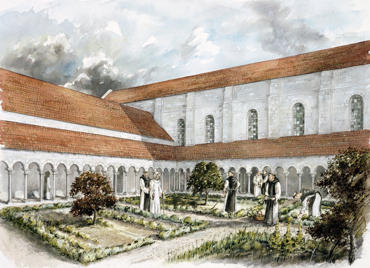 Opatství Rievaulx, polovina 13. století, c1990-2010 od Peter Dunn