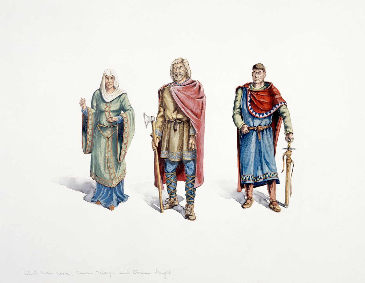 Sasové a Normani, c11. století, c1990-2010 od Peter Dunn