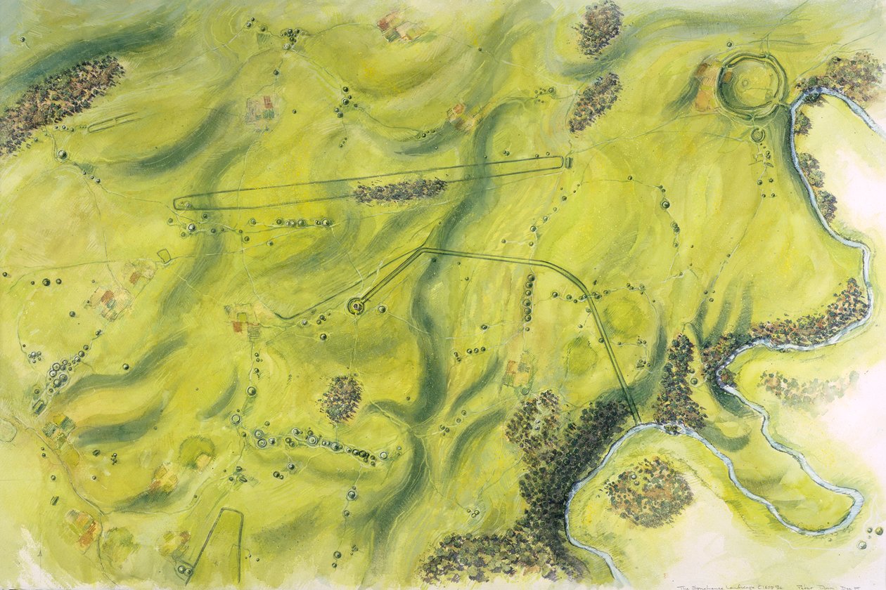 Krajina Stonehenge, c17. století před naším letopočtem, c1990-2010 od Peter Dunn