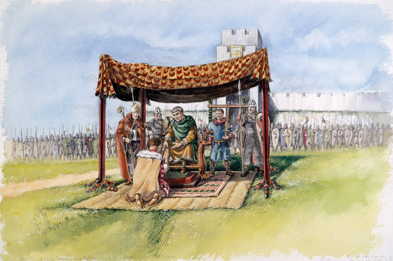 Vilém Dobyvatel v Old Sarum, 1086, c1990-2010 od Peter Dunn